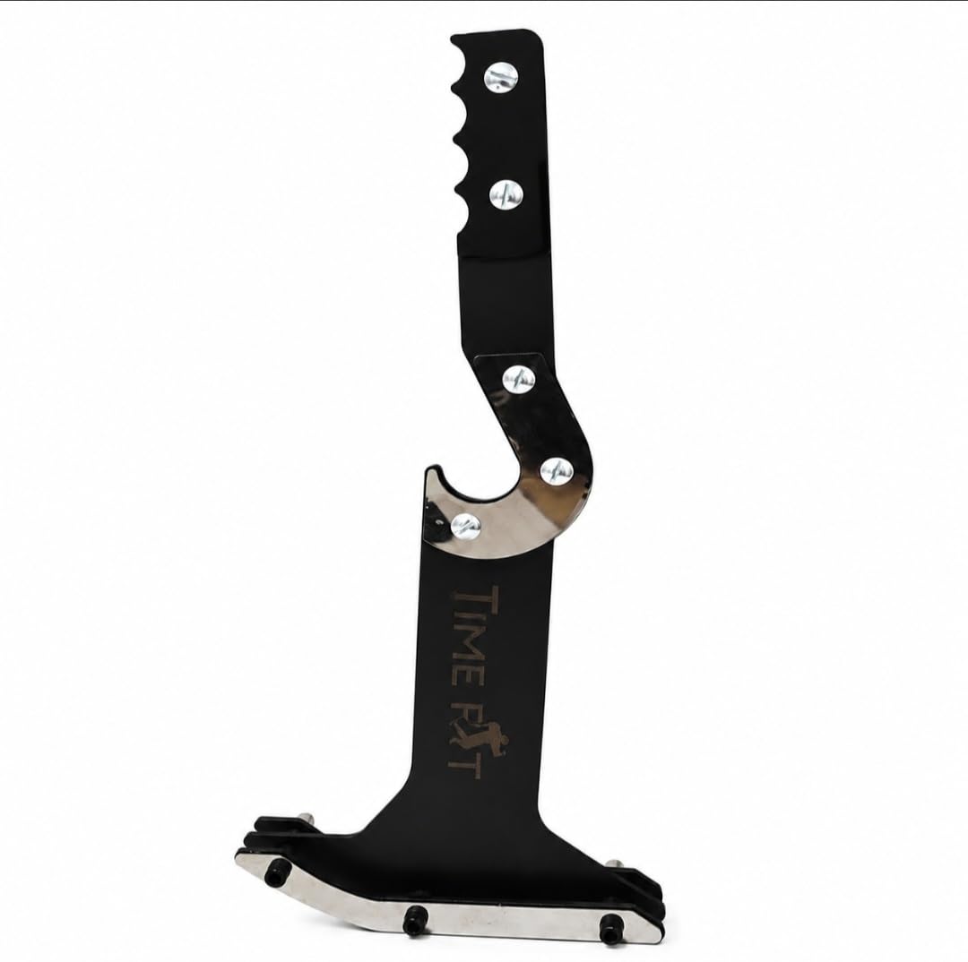 Barbell Loading Jack Stand | Heavy-Duty Steel Weight Plate Loading Tool | Adjustable J-Hook for Easy & Safe Plate Changes | Non-Slip Base | Ideal for Home, Garage & Commercial Gym-image-27
