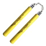 Hilmocho Nunchakus de Espuma Entrenamiento Práctico Nunchucks de Artes Marciales Nunchakus para Niños y Principiantes
