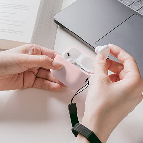 elago Silicone Case Compatible with Apple AirPods Pro 2nd Generation Case Cover Strap Included, Protective Case - Image 3
