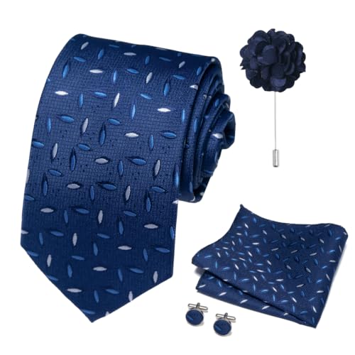 Image of joy alice 70 Colors Ties Set Men Mixed Color Necktie Handkerchief Cufflinks Brooch 3.15 Formal