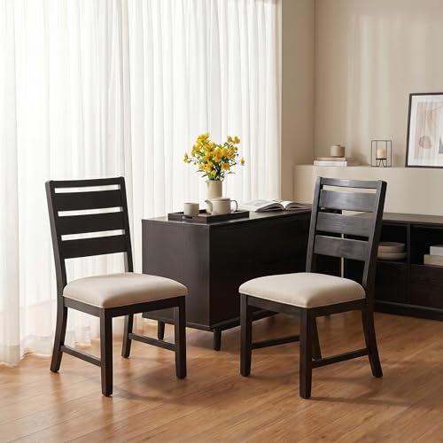 COLAMY Modern Dining Chairs Set of 2 Breathable Fa Review