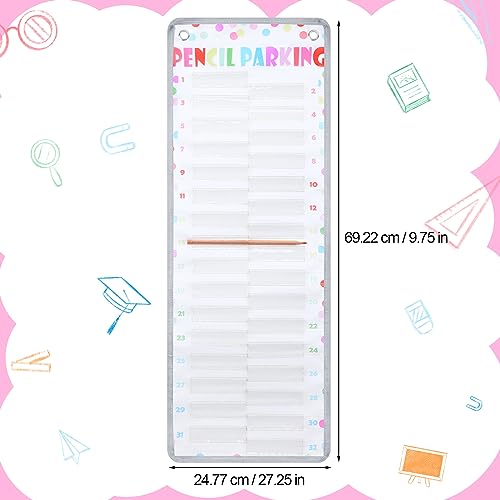 Sabary Pencil Parking Pocket Chart, Classroom Wall Organizer, Colorful Dots by Sabary - Used condition - Image 3