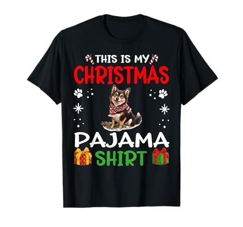 Pigiama svedese Vallhund Dog Nightshirt This is my Christmas Maglietta