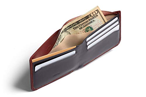Image of Bellroy Hide & Seek Wallet (Slim Leather Bifold Design, RFID Protected, Holds 5-12 Cards, Coin Pouch, Flat Note Section, Hidden Pocket)