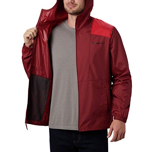 Image of Columbia Hood Polyester Regular Fit Mens Active Wear Jacket (S22-KM3972-011-P)