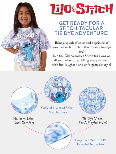 Disney Lilo and Stitch T-Shirt | Tie Dye Stitch Clothing for Kids | T-Shirts for Girls3
