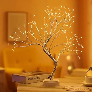 ITICdecor Fairy Tree Table Lamp,Fairy Night Light, DIY Adjustable Branch,108 LED USB Battery Powered Gift for Girls Women Teens Home Room Party Wedding Decoration