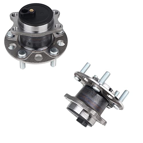 KUSATEC 512332 Rear 2PCS Wheel Bearing and Hub Assembly Compatible with Chrysler 200 2011-2014/Sebring 2007-2010;Dodge Avenger 2008-2014/Caliber 2007-2012;Jeep Compass Patriot 2007-2017 5 Lug w/ABS