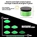 Renfio Glow Powder, 3.5oz 100g Glow in The Dark Face Paint Mica Powder, Fluorescent Luminous Resin Pigment Dye for Resin Supplies, Gel Nail Polish, Slime, Art Painting, Halloween Party - Blue