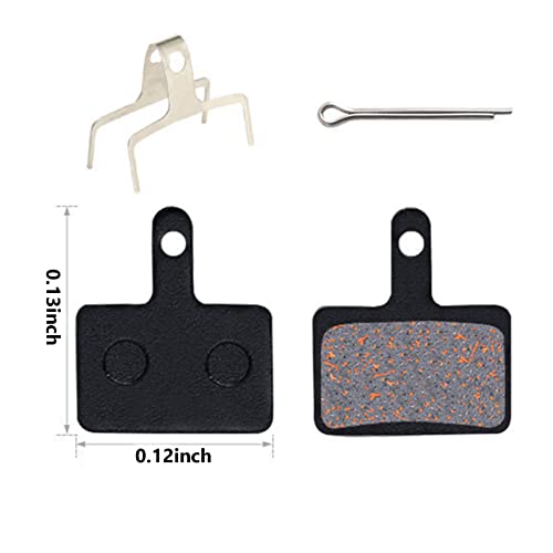 4 Pairs Bike Brake Pads Compatible With Trp Tektro Shimano Deore Br-M575 M525 M515 T615 T675 M505 M495 M486 M485 M475 M465 M447 M446 M445 M416 M415 M395 M375 M315 M355 C601(Black,Resin,Semi Metallic) #TOP1