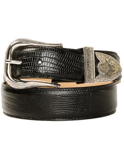 Men's 1978&Trade; Exotic Lizard Leather Belt - BXAHO24BT3-BLK 46