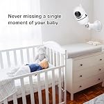 Adjustable Baby Monitor Mount for HelloBaby HB40/HB65/HB65TX/HB6550/HB6550 Pro/HB66/HB66 Pro/HB6339/HB6081/ANMEATE SM935E, Standard 1/4 Threaded Rods, Two Types of Mounting (Glued/Screwed)