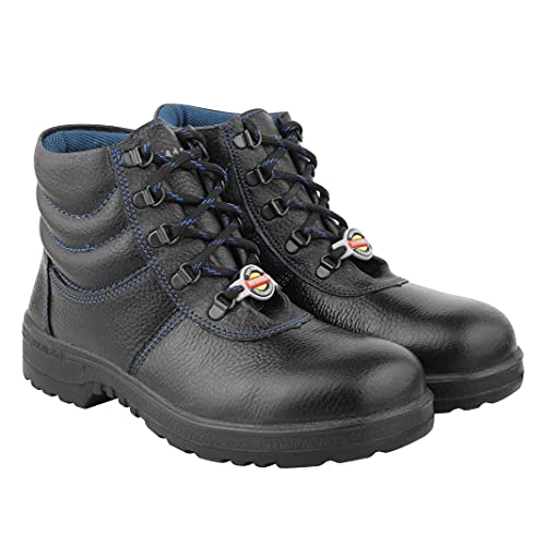 Image of Liberty Warrior 98-02-SSBA High Ankle Safety Shoes for Men, Steel Toe, Light Weight, Black, Sizes-5UK-11UK