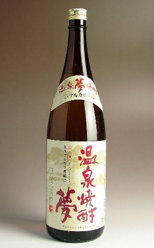 Amazon Co Jp 温泉焼酎夢 米焼酎 25度 1 8l 食品 飲料 お酒