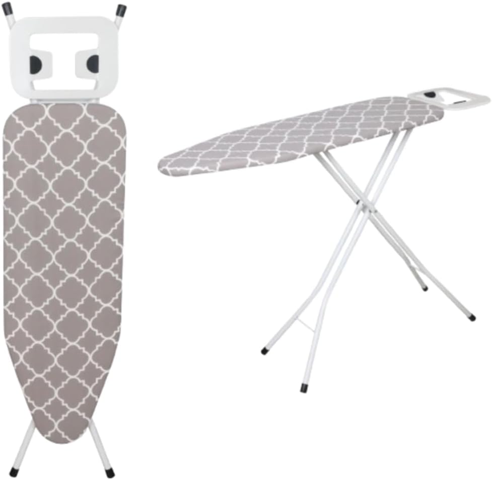 Ironing Board - 90 x 30cm - T Leg Design Folding Non Slip Adjustable Height Lightweight Iron Board Rack