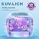 Klarsonic Ultraschallreinigungsgerät, 50000Hz Dental Pod 250ML Ultraschallreiniger - Ultrasonic Cleaner mit 6 UV Lampe für Zahnschiene, Zahnspangen, Retainer, Zahnersatz, Aligner, Prothesen, Schmuck