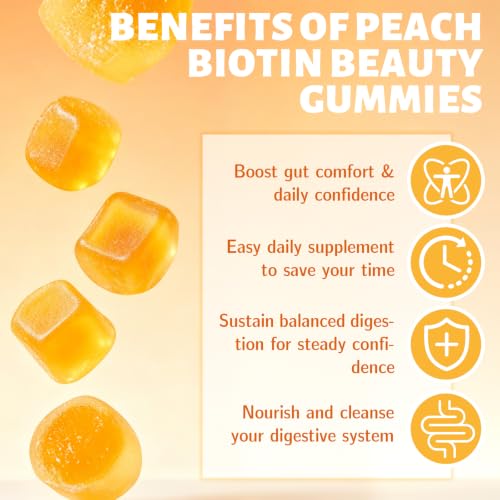 DENLK Peach Flavored Fiber Gummies