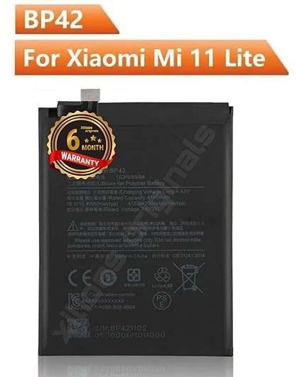 Image of BP42 Battery for Xiaomi 11 Lite 5G NE / 2109119DG, 2107119DC, M2101K9AG, M2101K9AI Battery with 6 Month warranrty**** (V153)