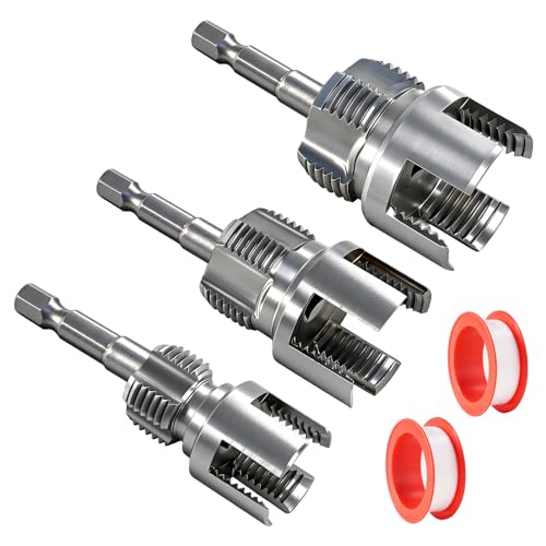 AEXENGONIC 3PCS Pipe Tapping and Threading Tool 1/2 3/4 1 Threading Kit