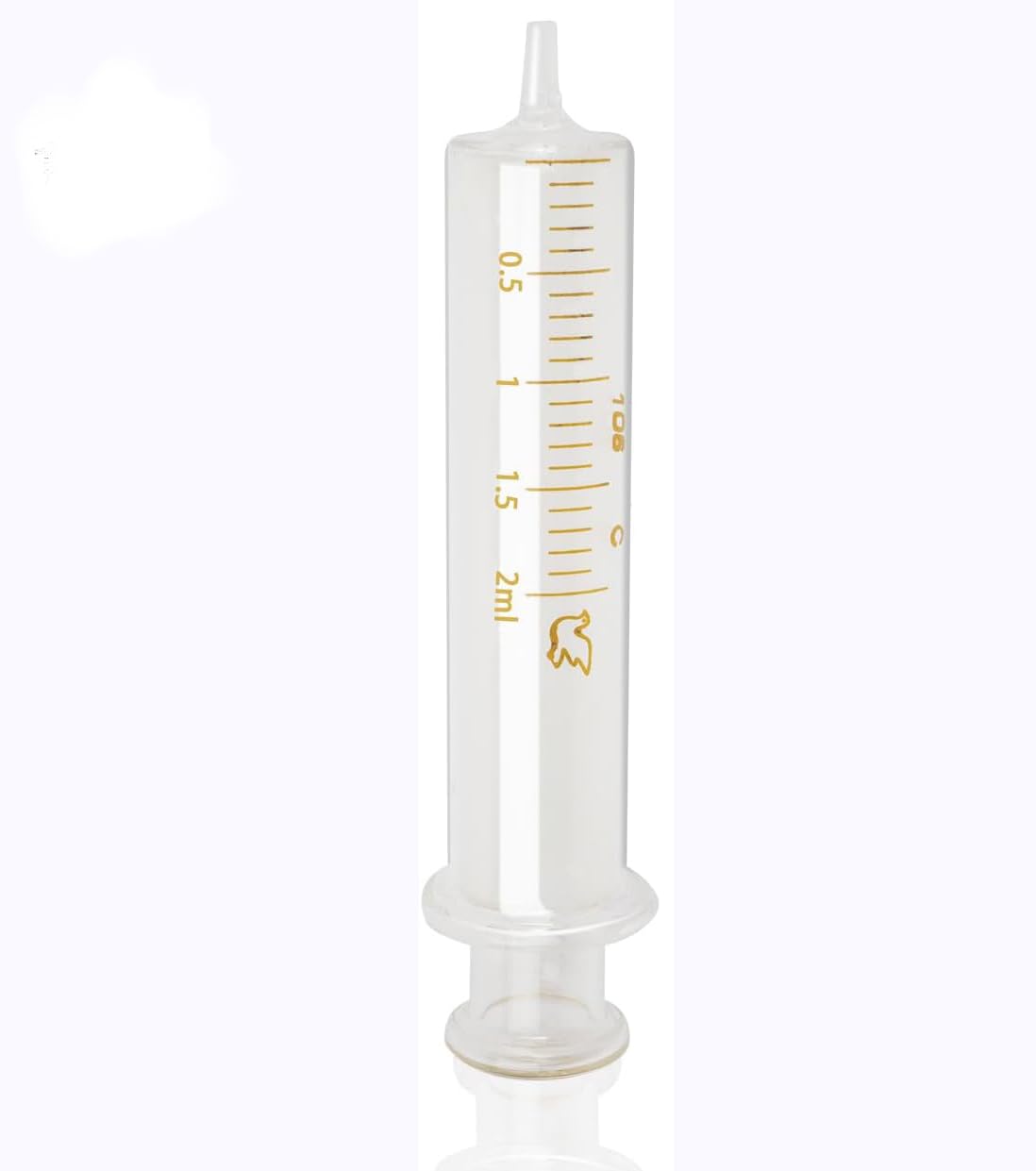 SONASH 3 Pack 2ml Glass Syringe with Cap Borosilicate for Oil Glue No Needle
