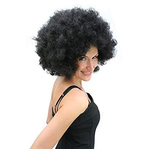 WIG ME UP- Peluca Afro, Negra, años 70 PW0011-P103