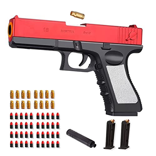 QCCX Toy Gun,Toy Pistol with Soft Foam Refill,Education Toy Model,Fun Sports Outdoor Play Activity Toys