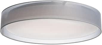 Maxim Prime - 32W 1 LED Flush Mount in Modern Style-5.5 Inches Tall and 25 Inches Wide-White Organza Finish