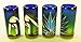 Eye4Art Mexican Tequila Shot Glass Holder (4) Jimador with Blue Agave Cactus