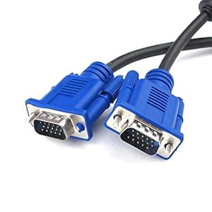 POSH Male to Male VGA Cable 1.5 Meter, Support PC/Monitor/LCD/LED, Plasma, Projector, TFT. VGA to VGA Converter Adapter…
