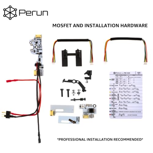 Image of Perun Mosfet Upgrade for AEG Airsoft Rifle V2 Tokyo Marui Gearbox V3, G&G ETU Gearbox, Krytac Kriss Vector, VFC G28 /HK417 Gearboxes, and HPA Systems - Programmable Fire Modes, Precocking, DMR Mode