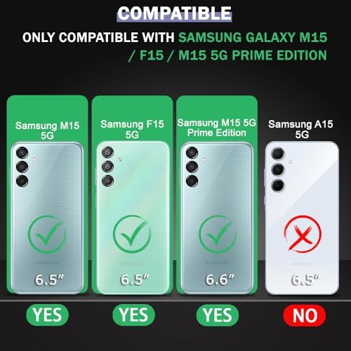 Image of TOUCCH Samsung Galaxy M15 / F15 Silicone Back Bumper Case| Shock Proof Design & Camera Protection | Premium Rubberised Cover (Microfiber Lining) for Samsung M15 / F15 | Matte Silicone - Blue