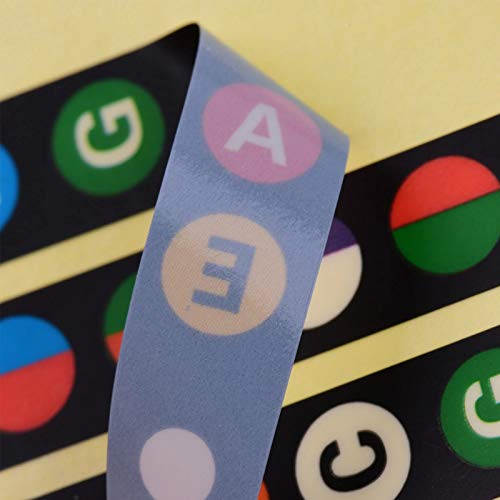 TREELF Guitar Fretboard Notes Map Labels Sticker Fingerboard Fret Decals for 6 String Acoustic Electric Guitar
