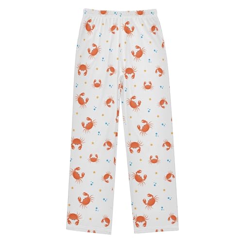 ZZKKO Cartoon Crabs Star Boys Pants for Kids Jogger Pants with Pockets S-XL