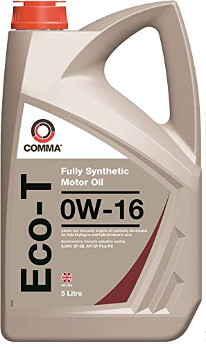 Comma Eco-T 0W-16 0W16 Fully Synthetic Engine Oil - ECOT5L - 5 Litres 5L