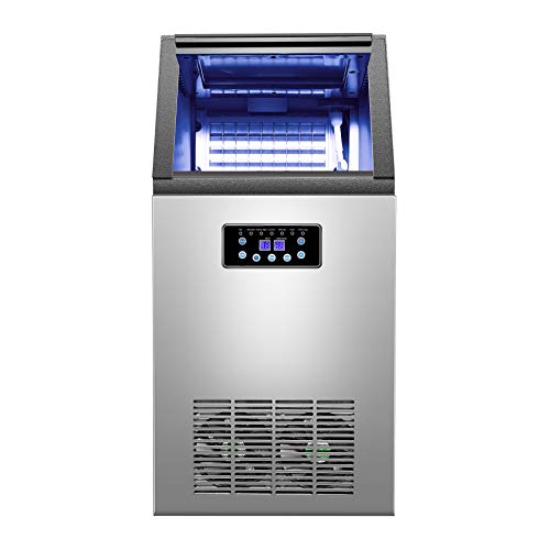 CO-Z Kommerzielle Eismaschine Kommerzielle Eiswürfelbereiter Edelstahl Eiswürfelbereiter Ice Cube Maker (36 Stück) – Bild 7