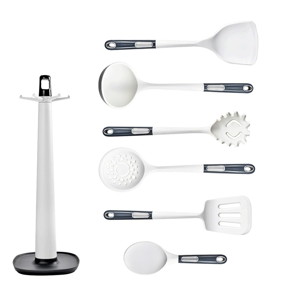 Cuchara, espátula ranurada, Pala, utensilio de Cocina de Silicona for cocinar Pasteles, Hornear, Utensilios de Cocina antiadherentes, Herramientas de Cocina(7 Pieces)
