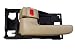 PT Auto Warehouse TO-2901E-LH - Inside Interior Inner Door Handle, Beige (Fawn) - Driver Side