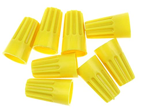 Connecteur écrou électrique jaune INFRI pour câblage rapide de boîte de dérivation - Lot de 50