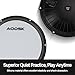 AODSK Electric Drum Set with Quiet Mesh Pads,Electronic Drum for Beginner,USB MIDI,Throne,Headphones,Sticks, Included 40 Kits and 450 Sounds