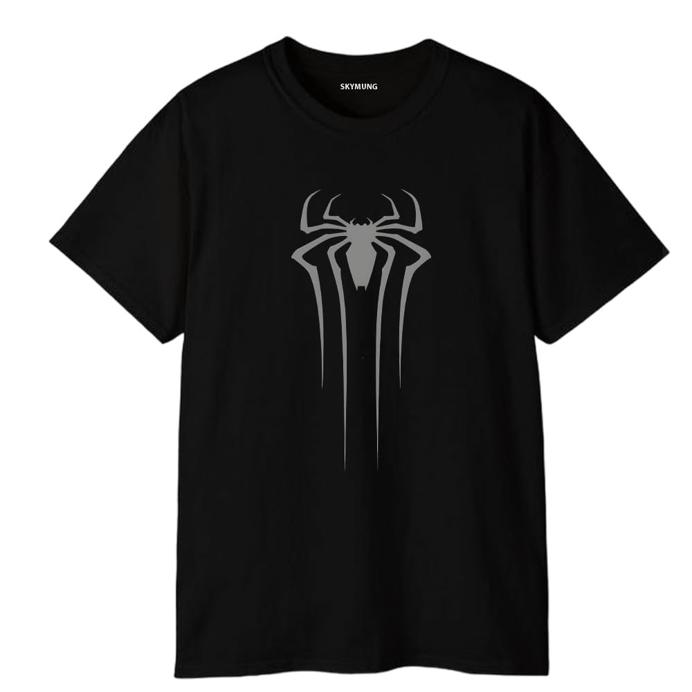 skymung Spider Printed Hero Tshirt for Man Superhero Tshirt Half Sleeve Regular Fit Casual Stylish for Men and Women-picture-38