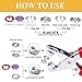 100 Sets Snaps for Fabric, MIFOLEU Metal Snaps Buttons with Fastener Pliers Press Tool Kit Perfect for DIY Crafts Clothes Hats and Sewing, Snap Button Fasteners Kit for Clothing Sewing(9.5mm/400 PCS)