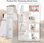 JOTUT Small Dog Clippers Low Noise Dog Grooming Kit Home Pet Hair Shaver with 4 Replacebale Blade Cordless Dog Paw Trimmer Electric Nail Grinder for Small Dog&Cat