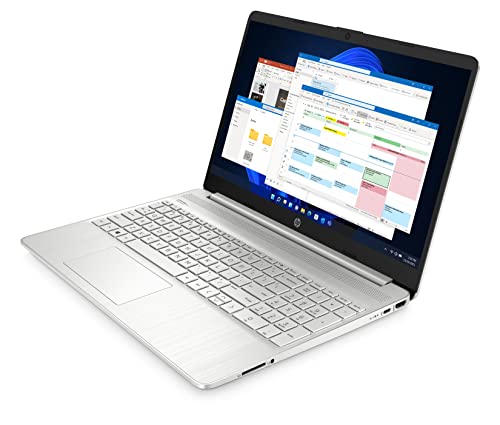 HP 15" Full HD Laptop 15s-fq2039na, Intel Core i3, 4GB RAM, 128 GB SSD, Windows 11, Full Size Keyboard, Micro Edge Display, Anti-Glare - Silver