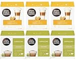 NESCAFÉ DOLCE GUSTO Cappuccino & Latte Macchiato Variety Pack Coffee Pods (Pack of 6, Total 96 Capsules)