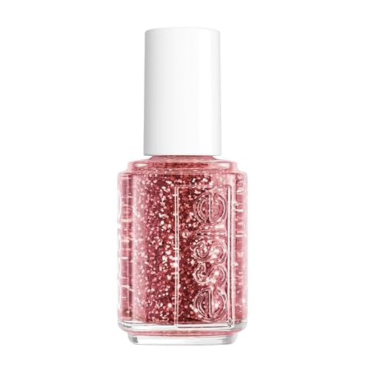 Essie Glitzernagellack für schillernde Fingernägel, Nr. 275 a cut above, Glitzer/Rosa, 13,5 ml