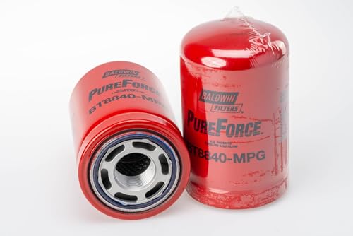 Baldwin BT8840 MPG Hydraulic Spin On Filter, 8 Micron, 3.75  OD 6.13  L, 1 3/8 12 Thread 2 Pack | Replaces Case A165029, John Deere LVA10419, Bobcat 6661248, Vermeer 81902001