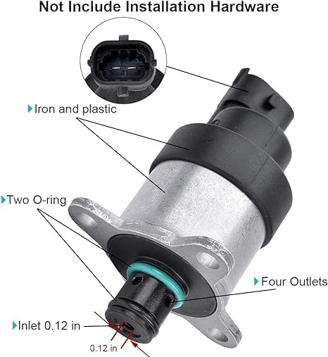 Diesel Fuel Pressure Regulator FPR OE:0928400666 Compatible with Dodge Ram 3500 Cummins 2003-2007 Diesel 5.9L