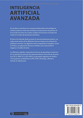 Libro: INTELIGENCIA ARTIFICIAL AVANZADA: 272 (Manuales) 3 Libro: Inteligencia Artificial Avanzada: 272 (Manuales)