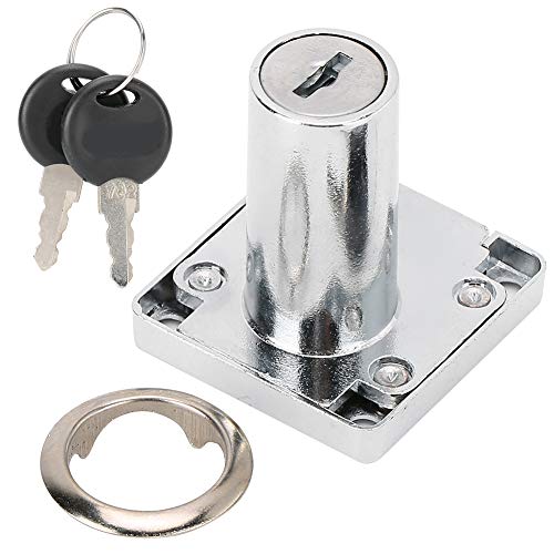 3 piezas/juego de cerradura de cajón de leva, cajón de escritorio con llaves, armario, armario, armario, cerradura de herrajes para muebles (diámetro de apertura 0,7 pulgadas/18 mm) - 38 mm/1,5 pulgad
