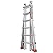 Little Giant Ladders, Revolution with Ratchet Levelers, M26, 26 ft, Multi-Position Ladder, Ratchet™ leg levelers, Aluminum, Type 1A, 300 lbs weight rating (12026-801)